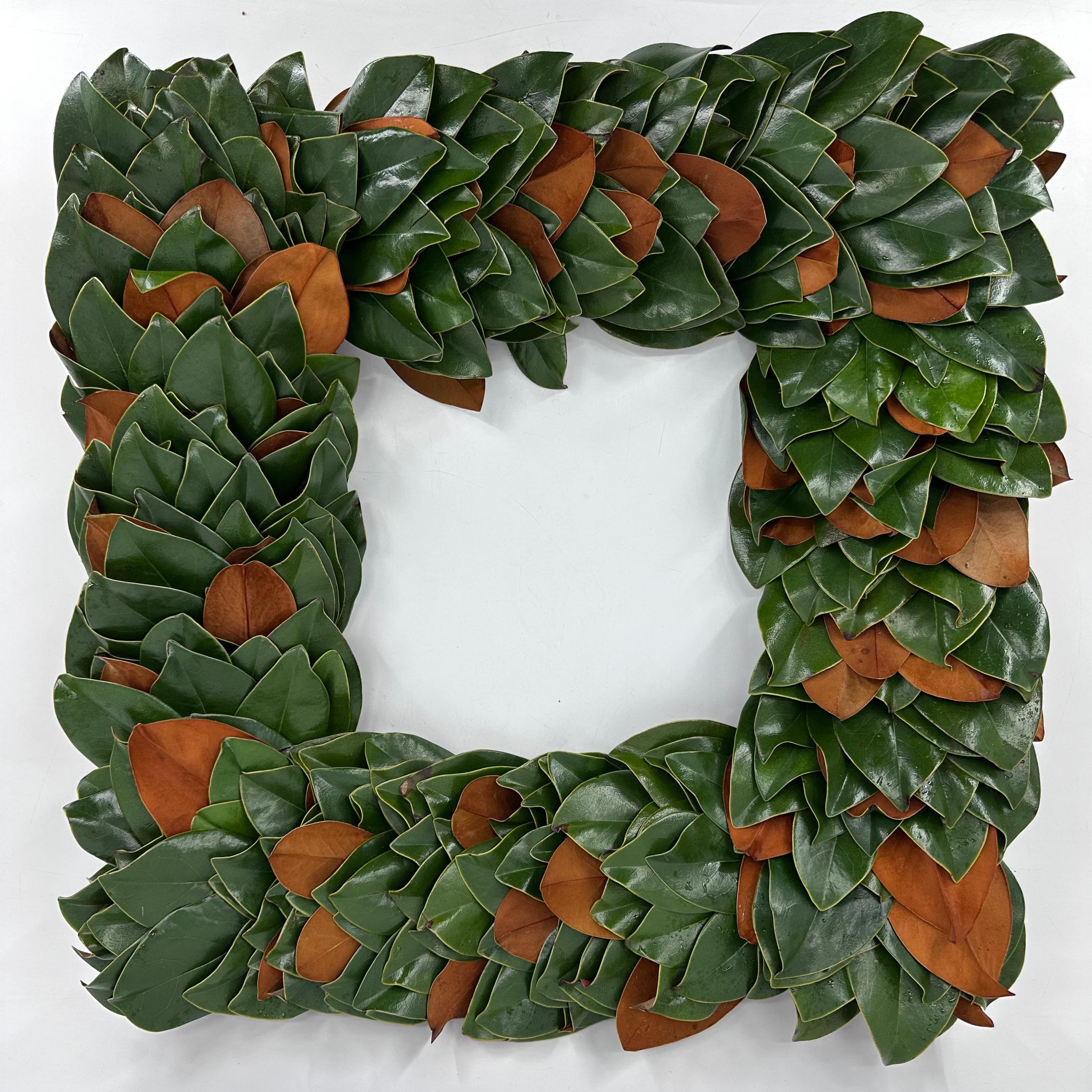 18" Square Magnolia Wreath